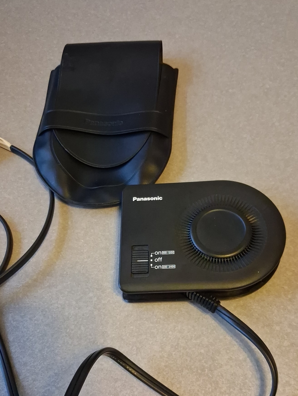 Panasonic Black Compact Travel Fan Heater with Pouch